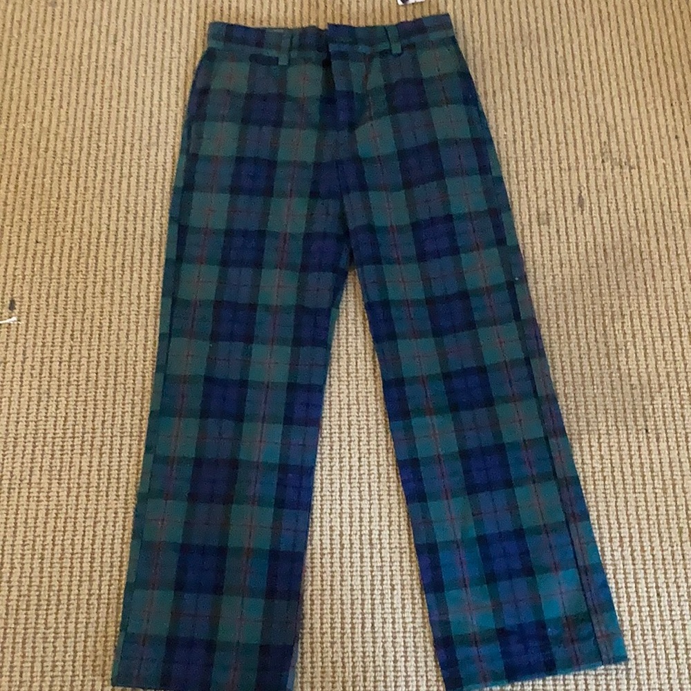Boys vineyard vines plaid Christmas pants 12 NWT